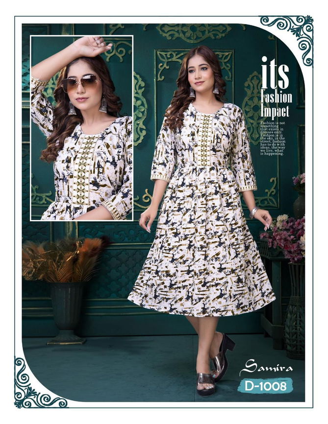 Samira By Trendy Designer Printed Kurti Wholesale Shop In Surat
